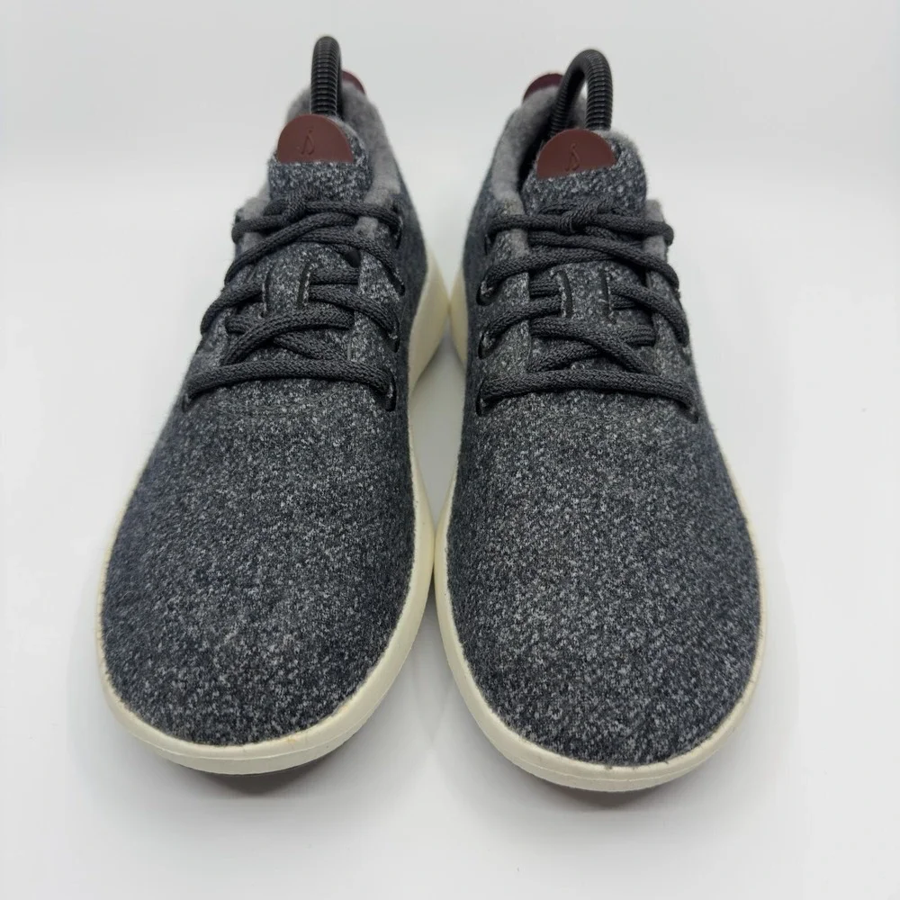 Allbirds Wool Runner Mizzles Womens 8 Gray Grey Off White‎ Running Shoes Lace Up